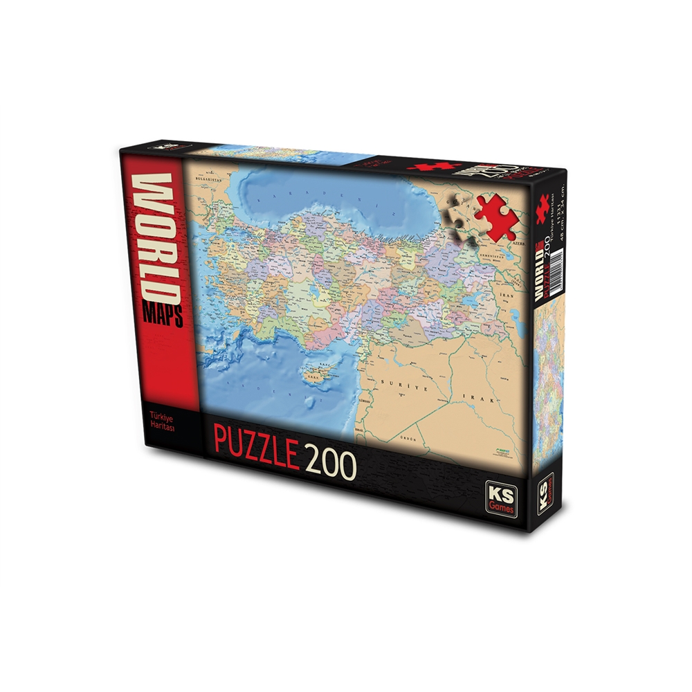 KS Puzzle Türkiye Haritası 200 Parça