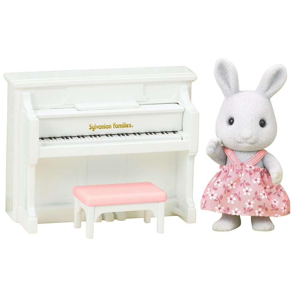 Sylvanian Families Rabbit Sister w Piano