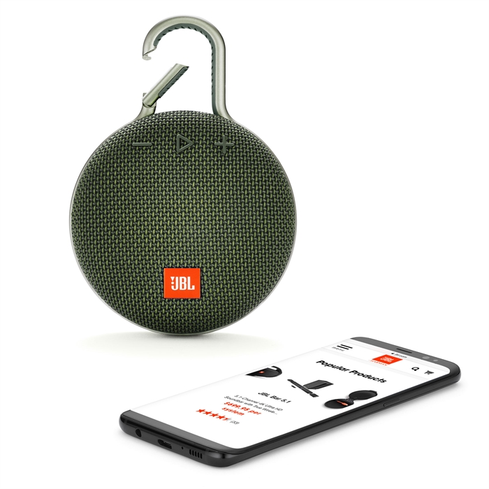 JBL Clip3 Yeşil Taşınabilir Bluetooth Hoparlör	