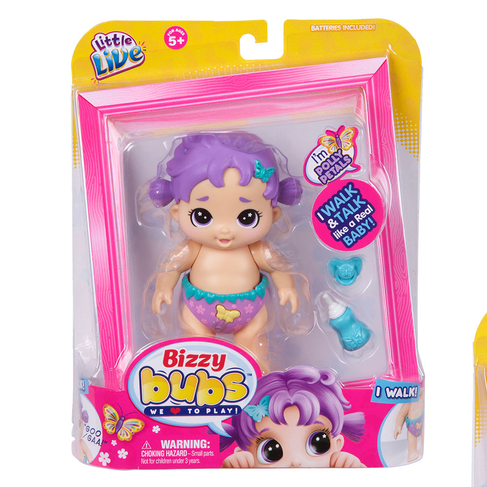 Little Live Bizzy Bubs Konuşan ve Yürüyen Canım Bebeğim Polly Pet