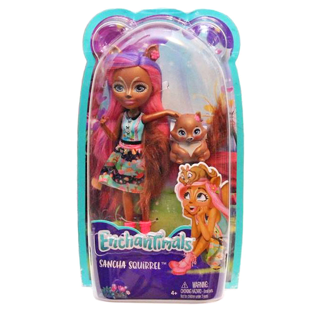 Enchantimals Sancha Squirrel Popüler Karakter Bebek