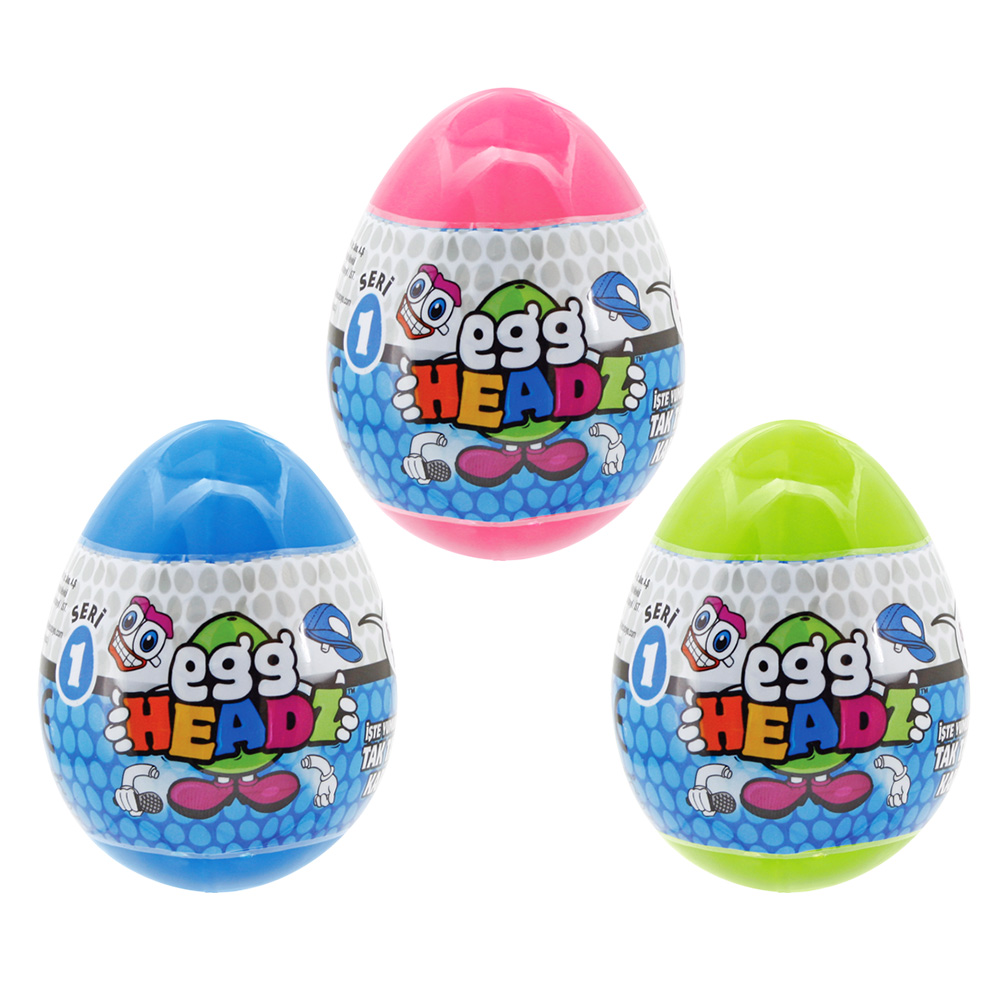 Egg Headz Yumurta Kafalar Sürpriz Yumurta 3'lü Set Seri 1