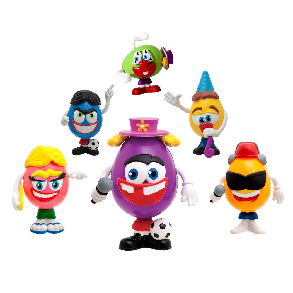 Egg Headz Yumurta Kafalar Sürpriz Yumurta 3'lü Set Seri 1