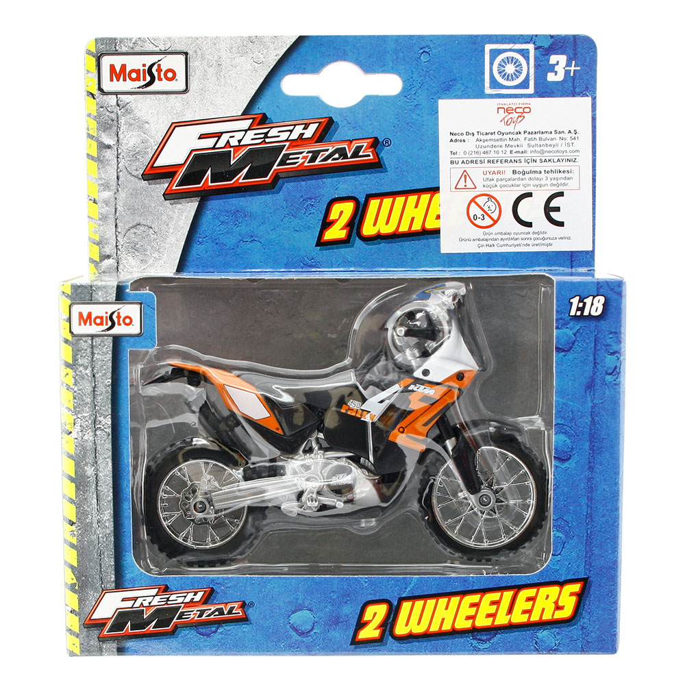 Maisto 1:18 KTM 450 Rally Model Motorsiklet
