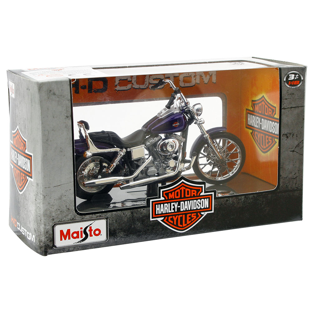 Maisto Harley Davidson 2001 FXDWG Dyna Wide Glide 1:18 Model Moto
