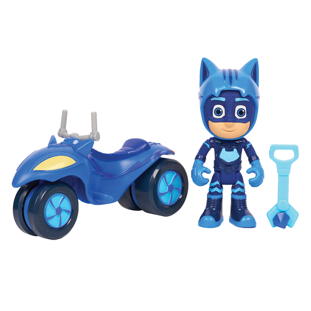 Pj Maskeliler Süper Ay Cat Boy Araç ve Figür Seti