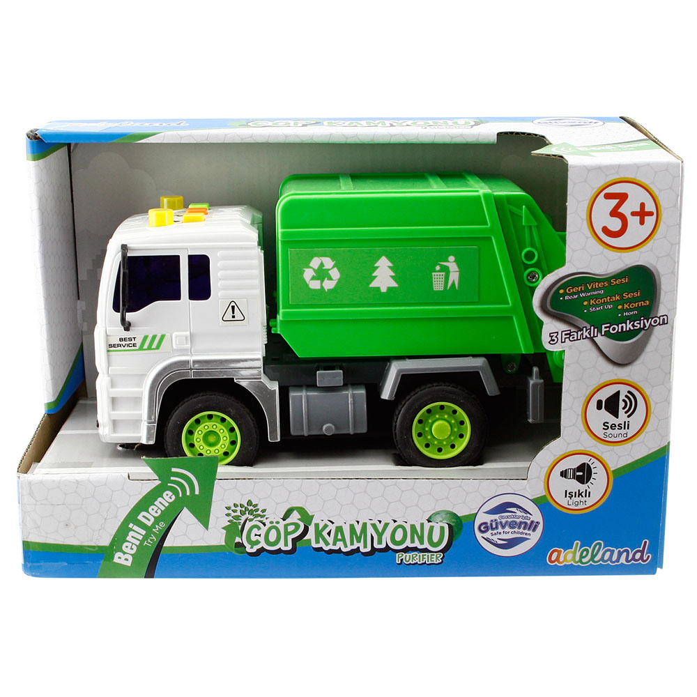 Adeland Sesli Kapalı Kasa Çöp Kamyonu