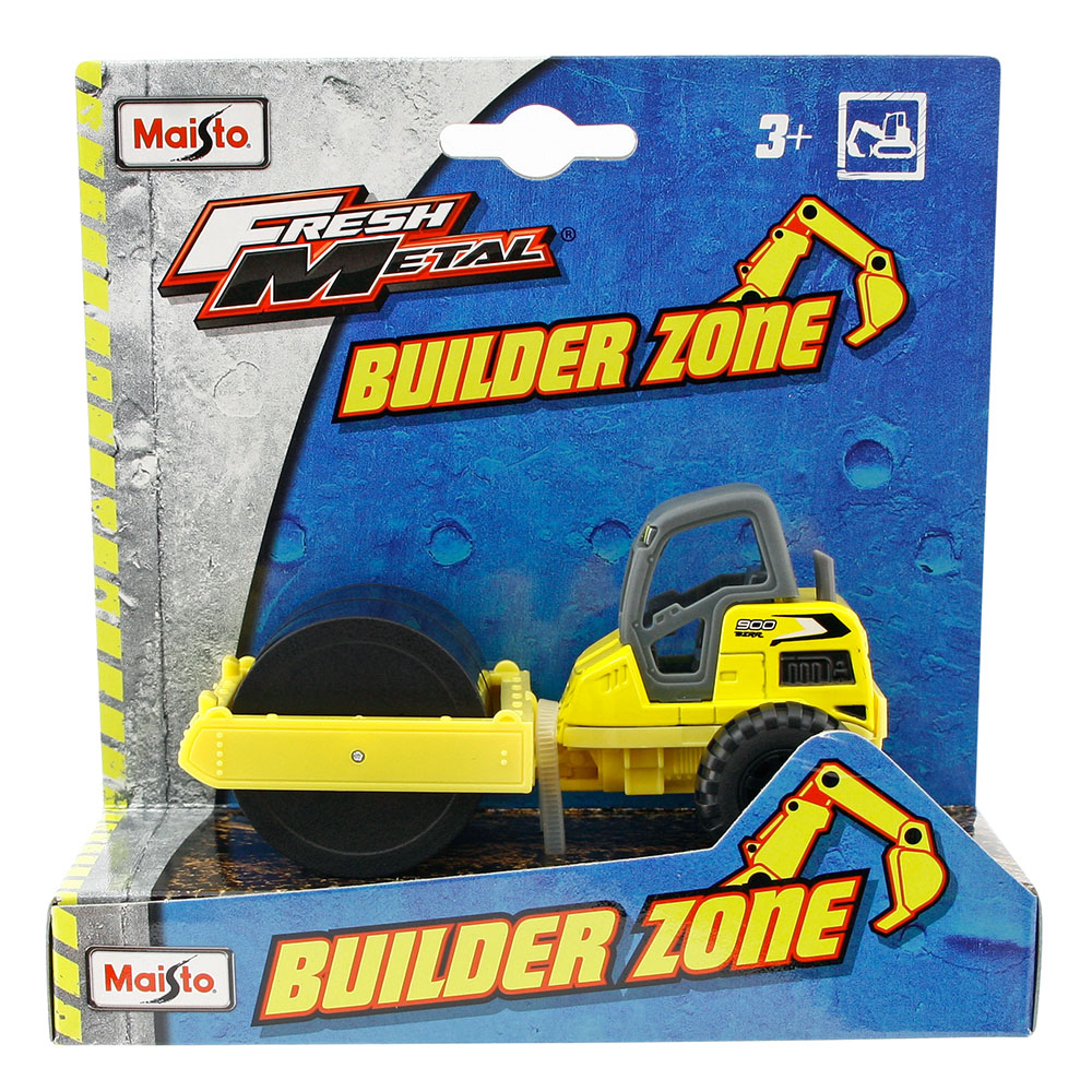 Maisto İnşaat Araçları Street Roller İş Makinası Sarı Metal Gövde