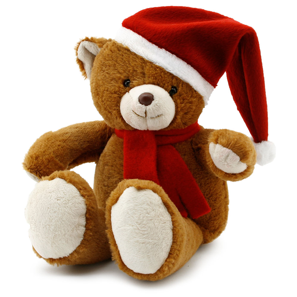 Yılbaşı Özel Noel Ayı 25 cm Kahverengi