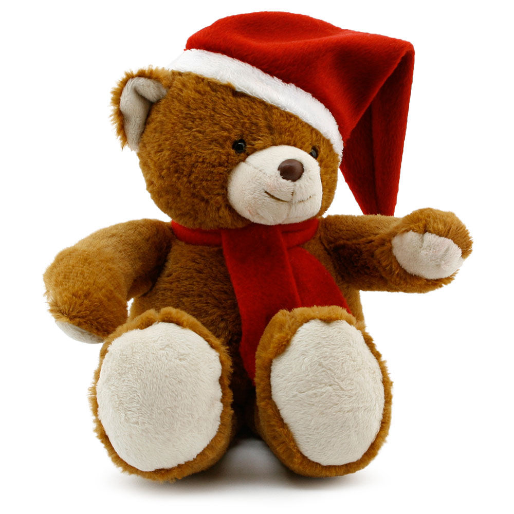 Yılbaşı Özel Noel Ayı 25 cm Kahverengi