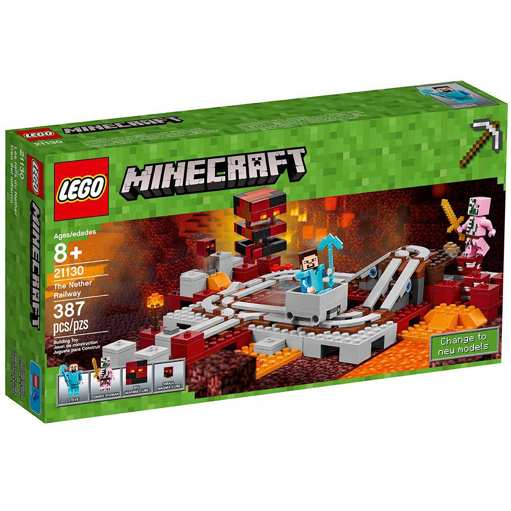 Lego Minecraft Nether Railway 21130