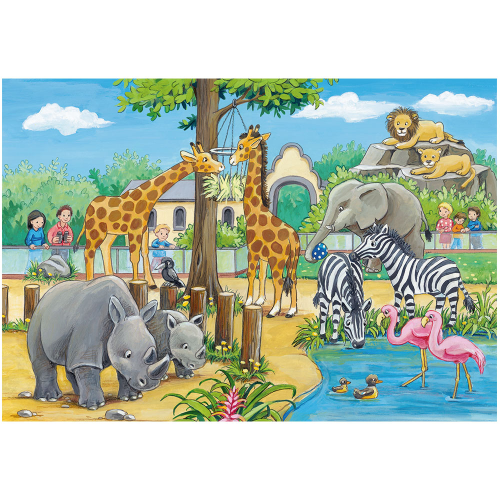 Ravensburger Zoo 2x24 Çocuk Puzzle
