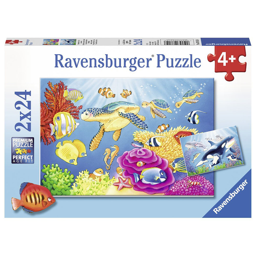 Ravensburger Under The Sea 2x24 Çocuk Puzzle