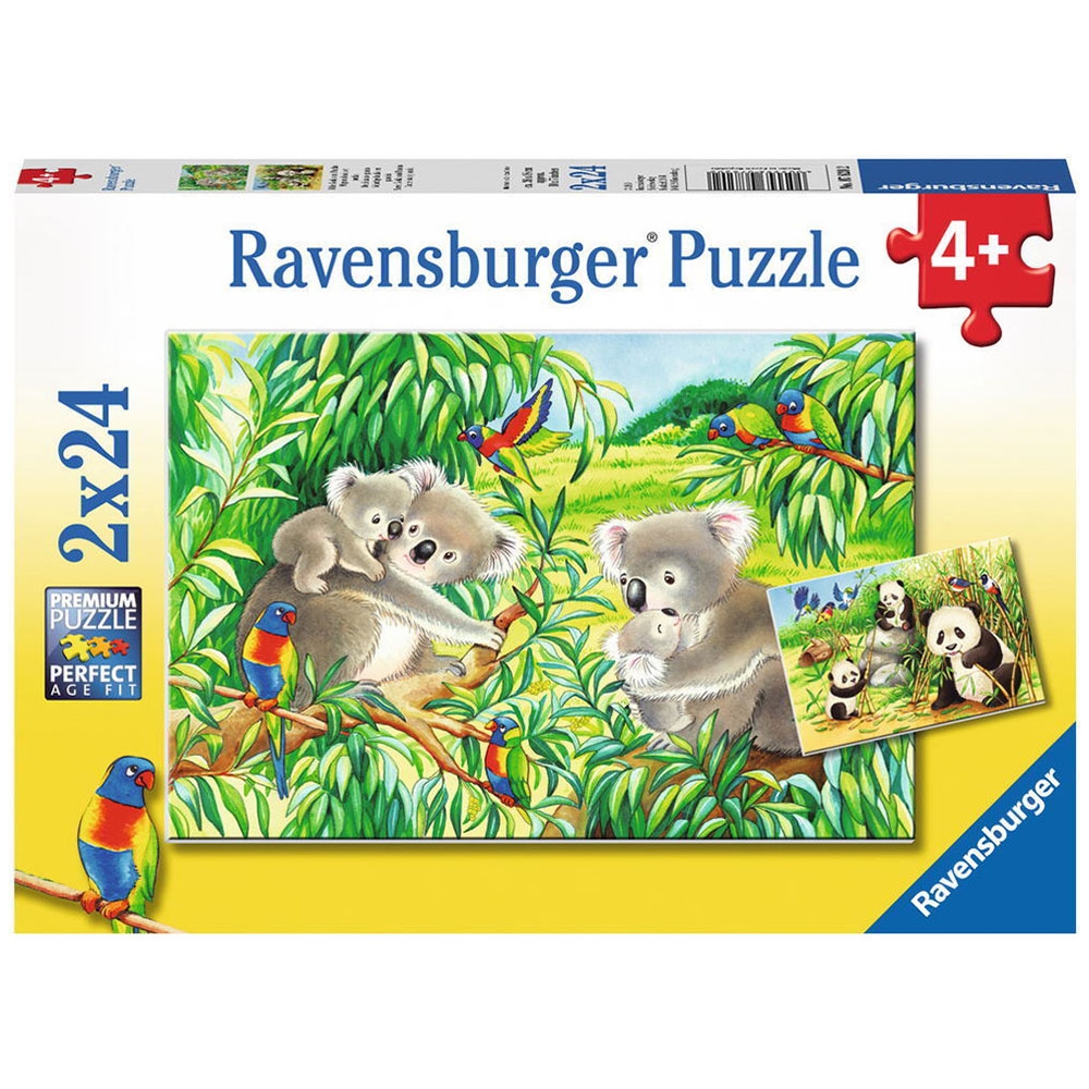 Ravensburger Koalas Panda 2x24 Çocuk Puzzle