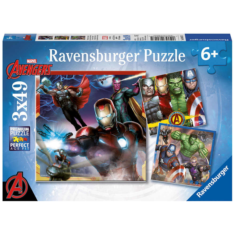 Ravensburger Avengers 3x49 Çocuk Puzzle
