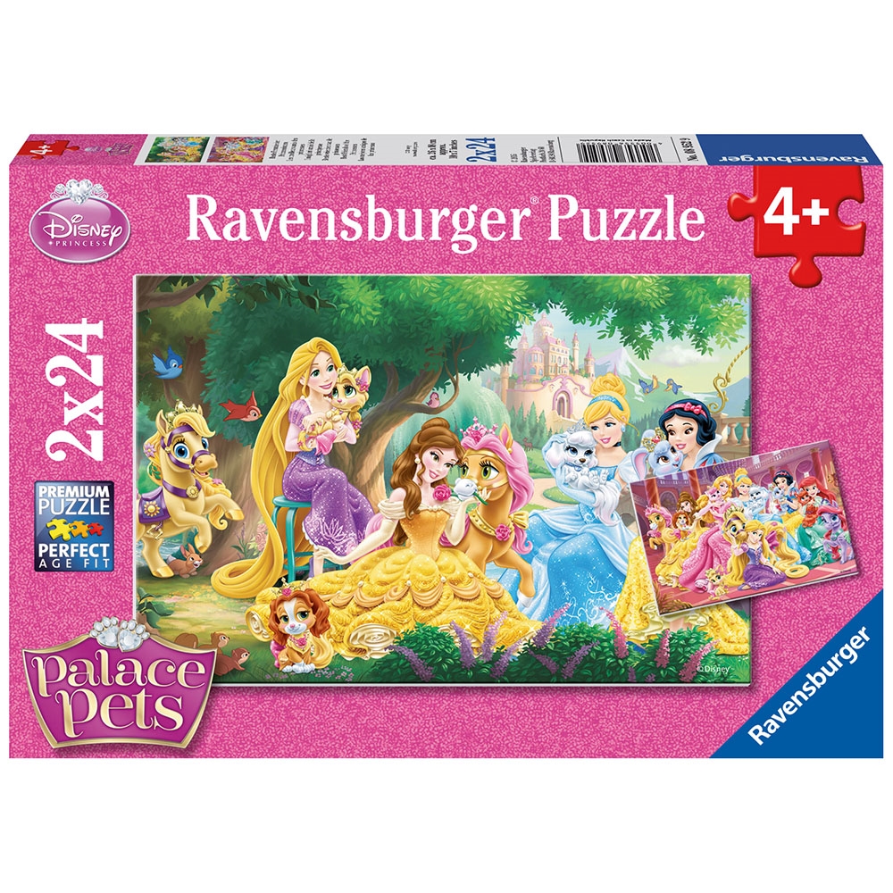 Ravensburger 2x24 Prenses'in Arkdaşları Çocuk Puzzle