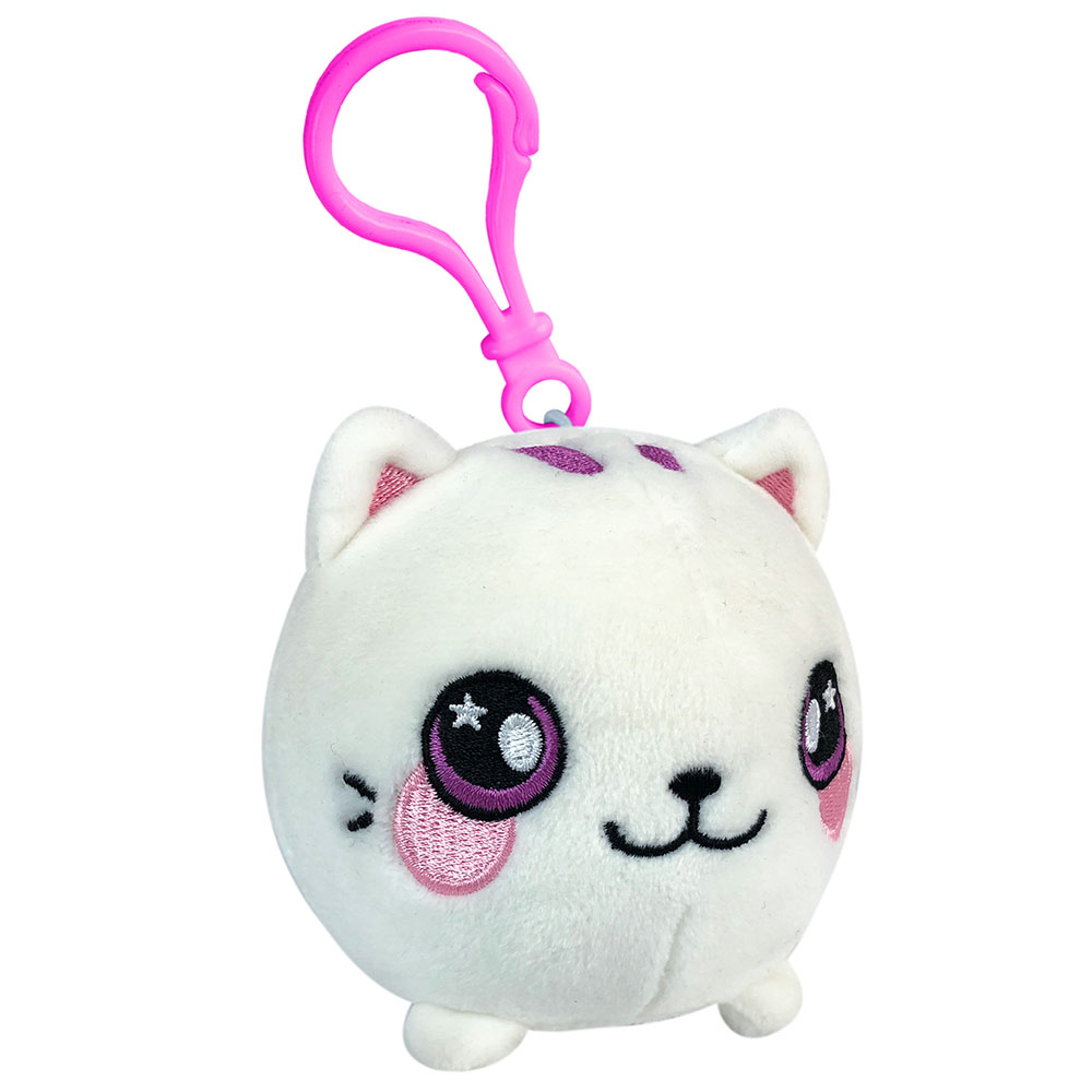 Squeezamals Mıncıkla Sıkıştır Kokulu Anahtarlık Beyaz Kedi