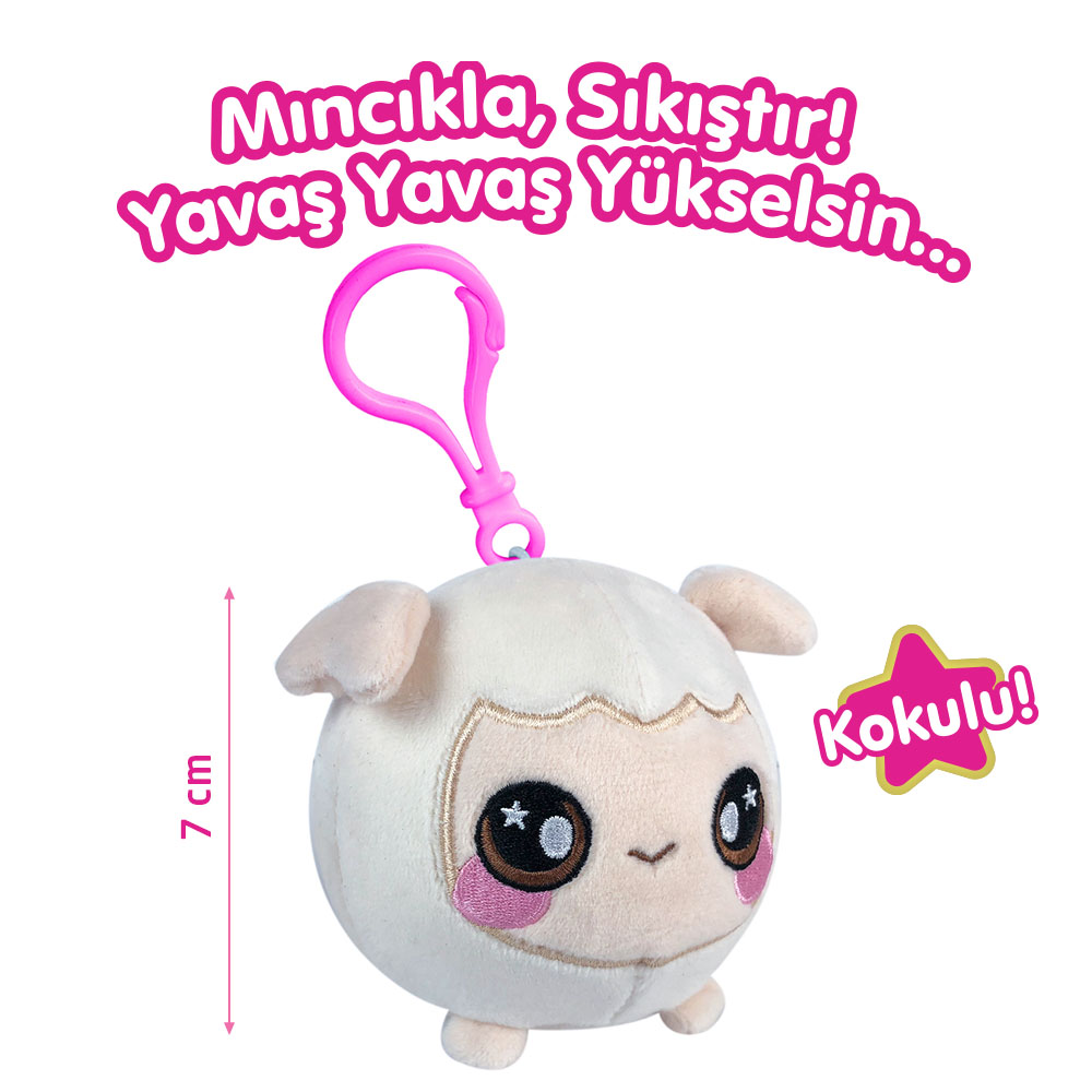 Squeezamals Mıncıkla Sıkıştır Kokulu Anahtarlık Koyun
