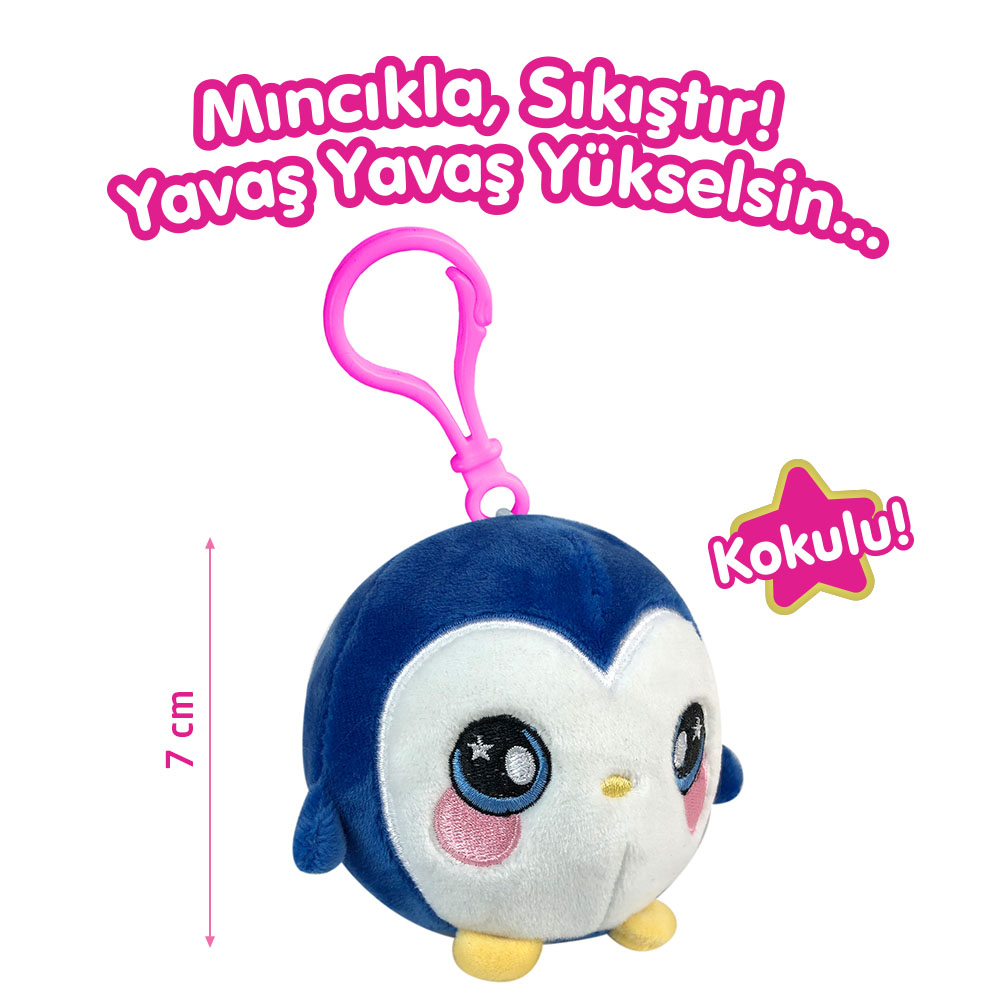 Squeezamals Mıncıkla Sıkıştır Kokulu Anahtarlık Penguen