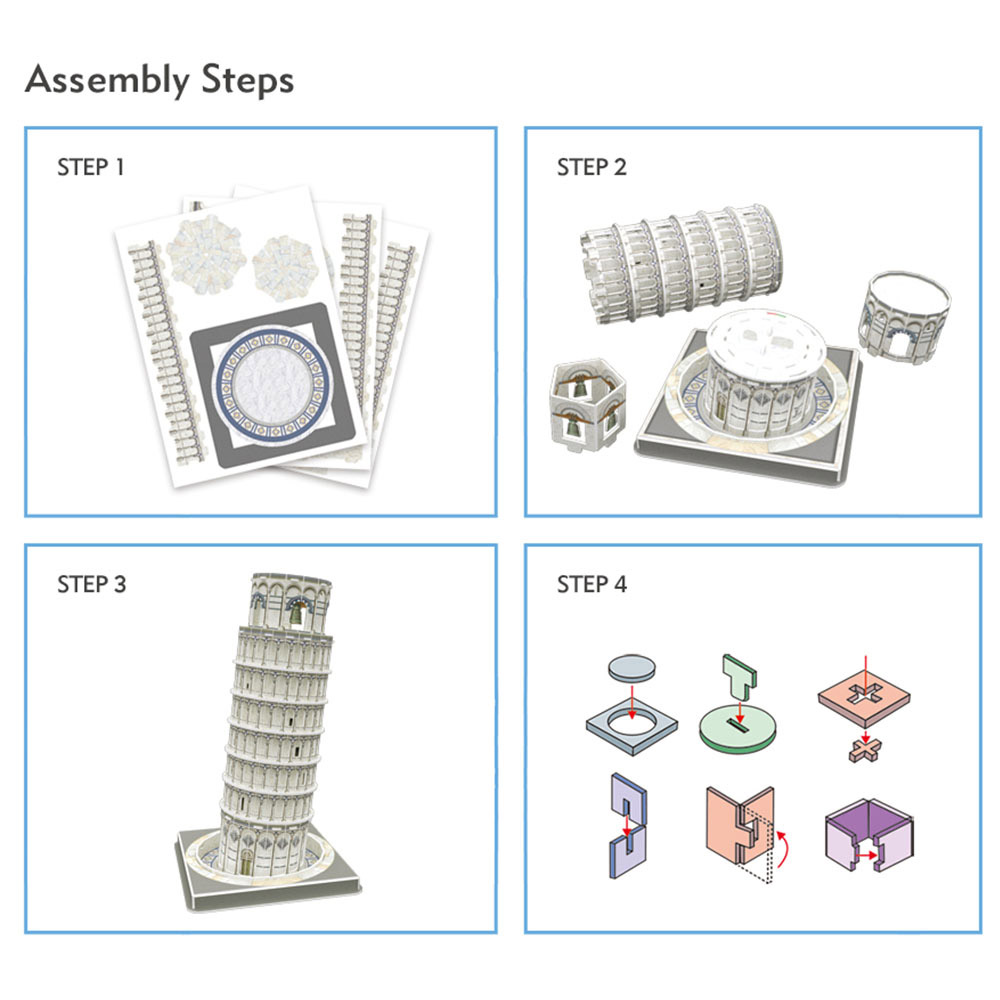 Cubic Fun 27 Parça Puzzle Pisa Kulesi