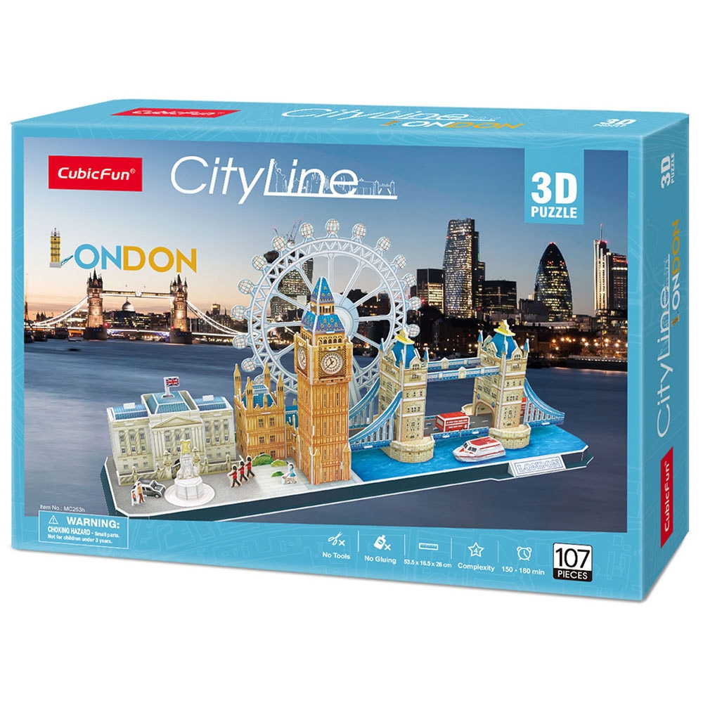 Cubic Fun 107 Parça Puzzle City Line London