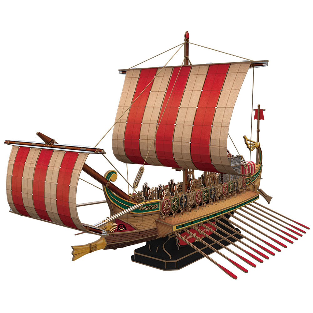 Cubic Fun 218 Parça Puzzle Antik Roma Savaş Gemisi