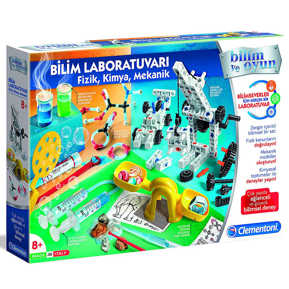 Clementoni Bilim Laboratuvarı - Fizik, Kimya, Mekanik