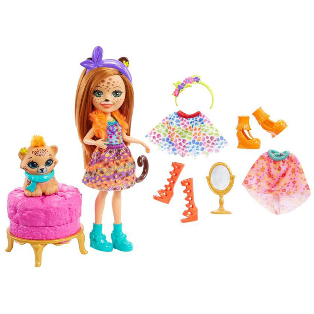 Enchantimals Cherish Cheetah Moda Aksesuarı Oyun Seti