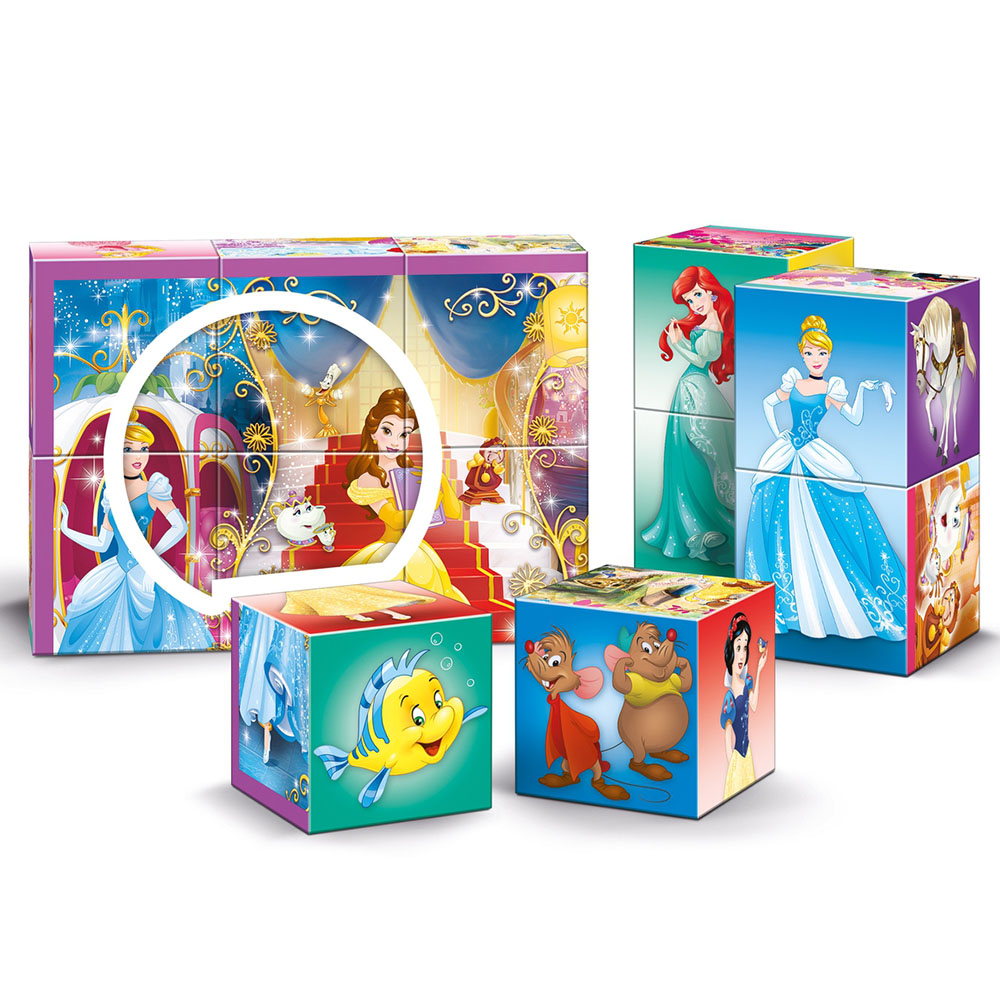 Clementoni Puzzle 12 Parça Multiplay Cubes Princess
