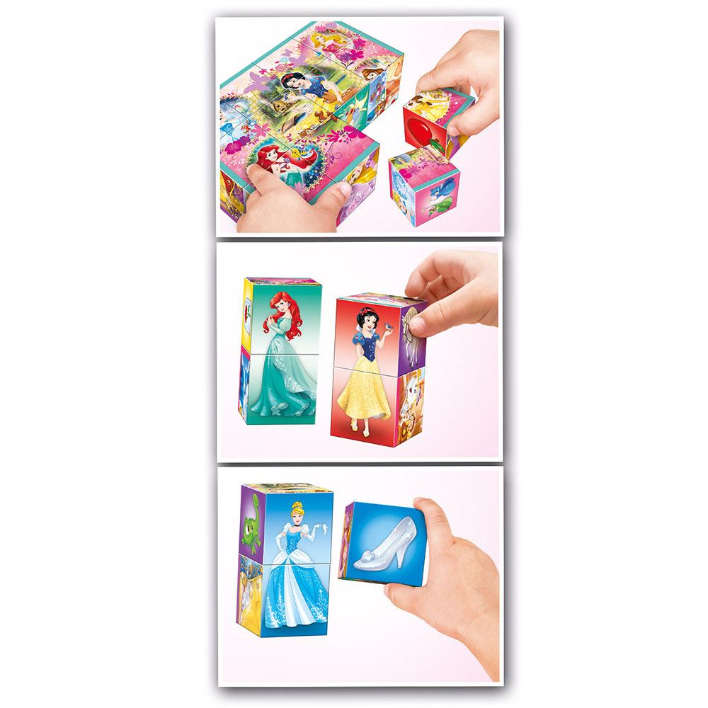 Clementoni Puzzle 12 Parça Multiplay Cubes Princess