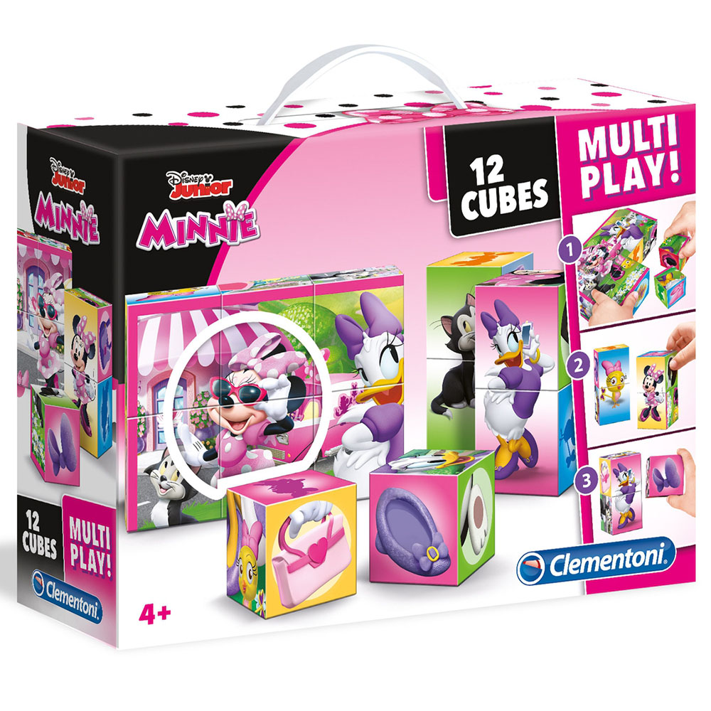 Clementoni Puzlle 12 Parça Multiplay Cubes Minnie