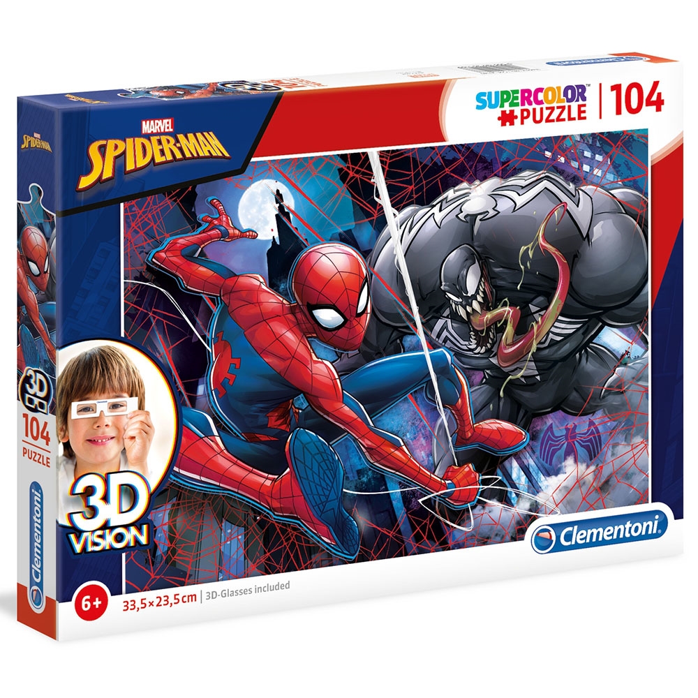 Clementoni Spiderman 104 Parça 3D Puzzle