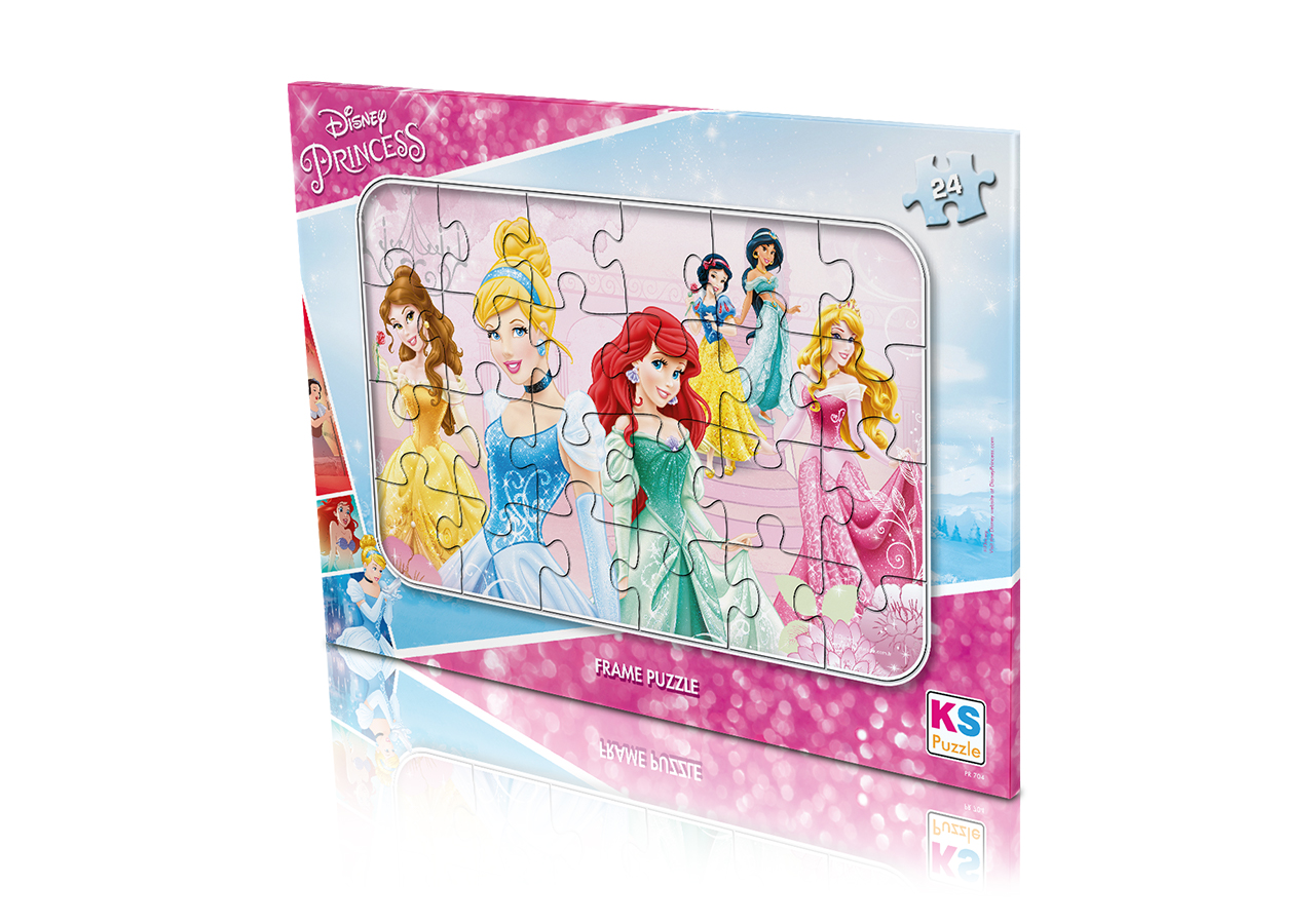 KS 24 Parça Frame Puzzle Princess