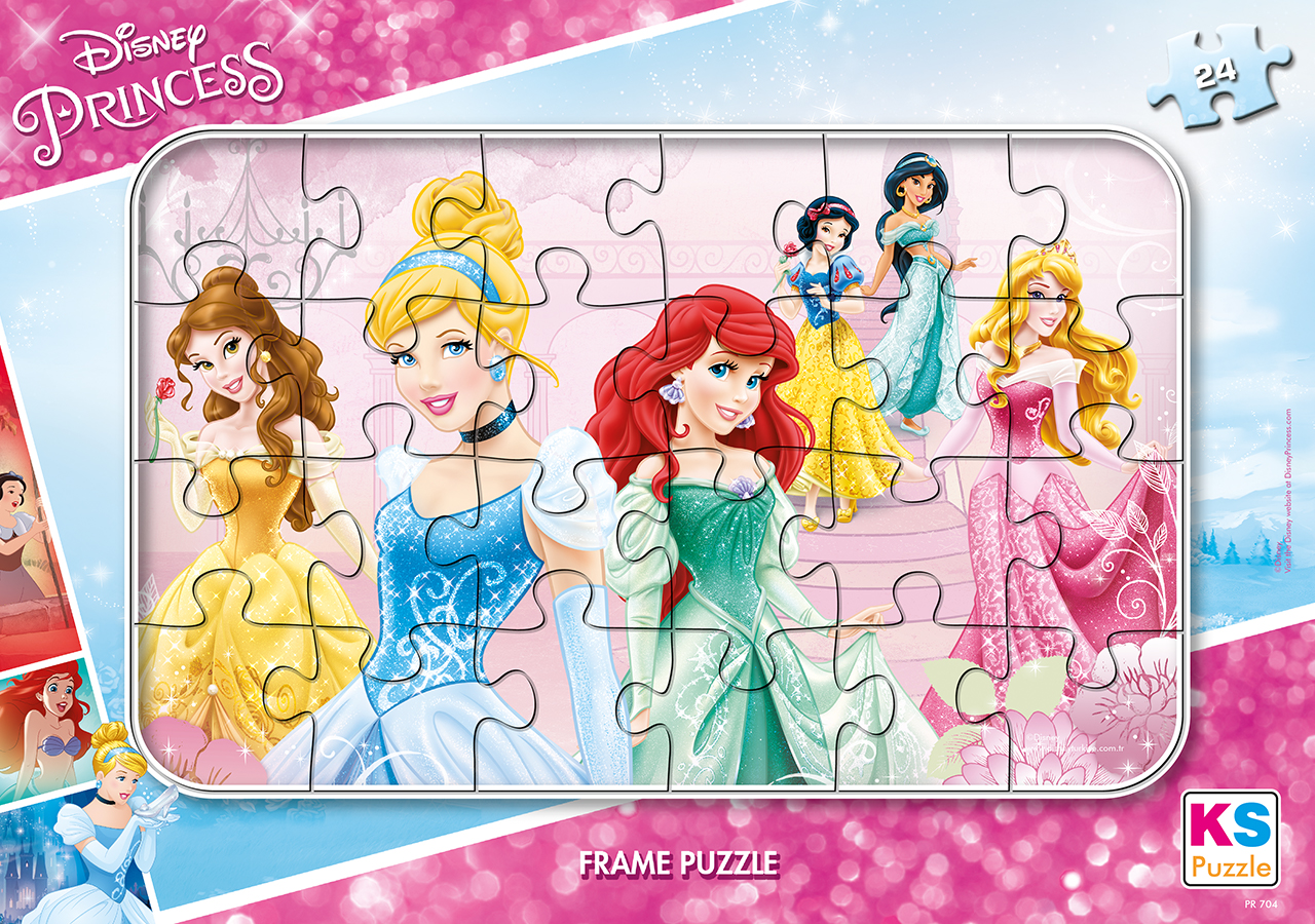 KS 24 Parça Frame Puzzle Princess