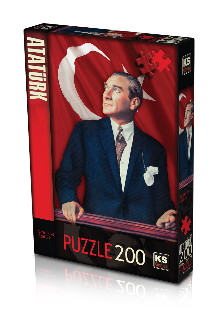 KS Puzzle Bayrak ve Atatürk 200 Parça
