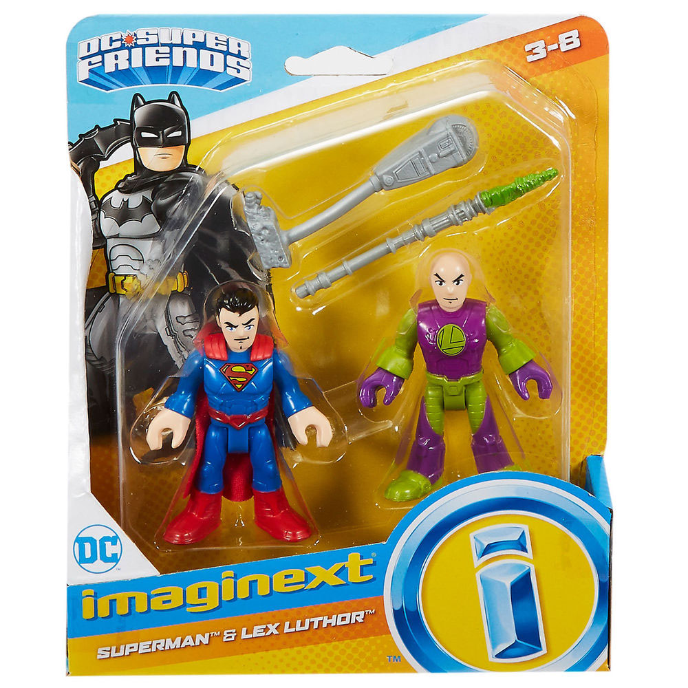 Imaginext DC Super Friends JL Süperman - Lex Luthor İkili Figür