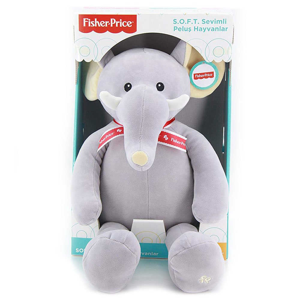 Fisher Price Soft Kumaşlı Oturan Dostum Fil