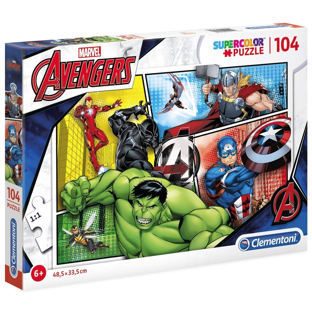 Clementoni 104 Parça Çocuk Puzzle Avengers