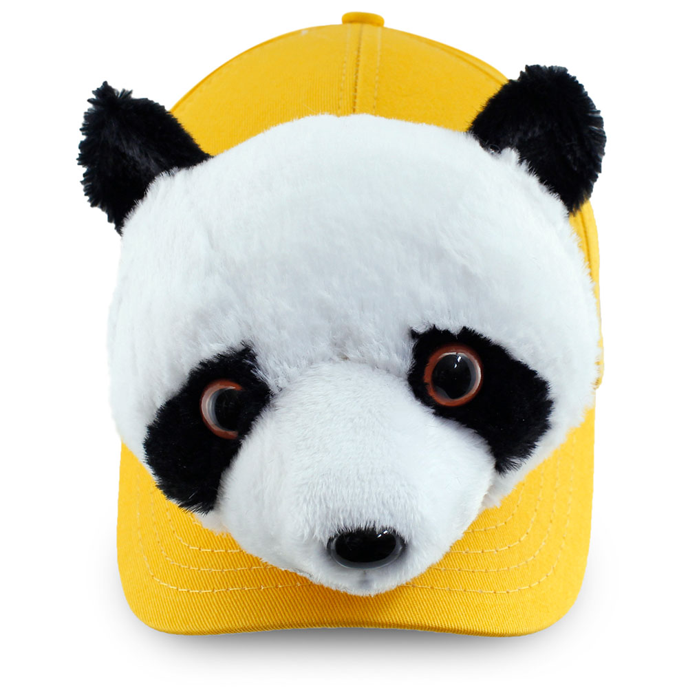Neco Plush Panda Kep Şapka Sarı