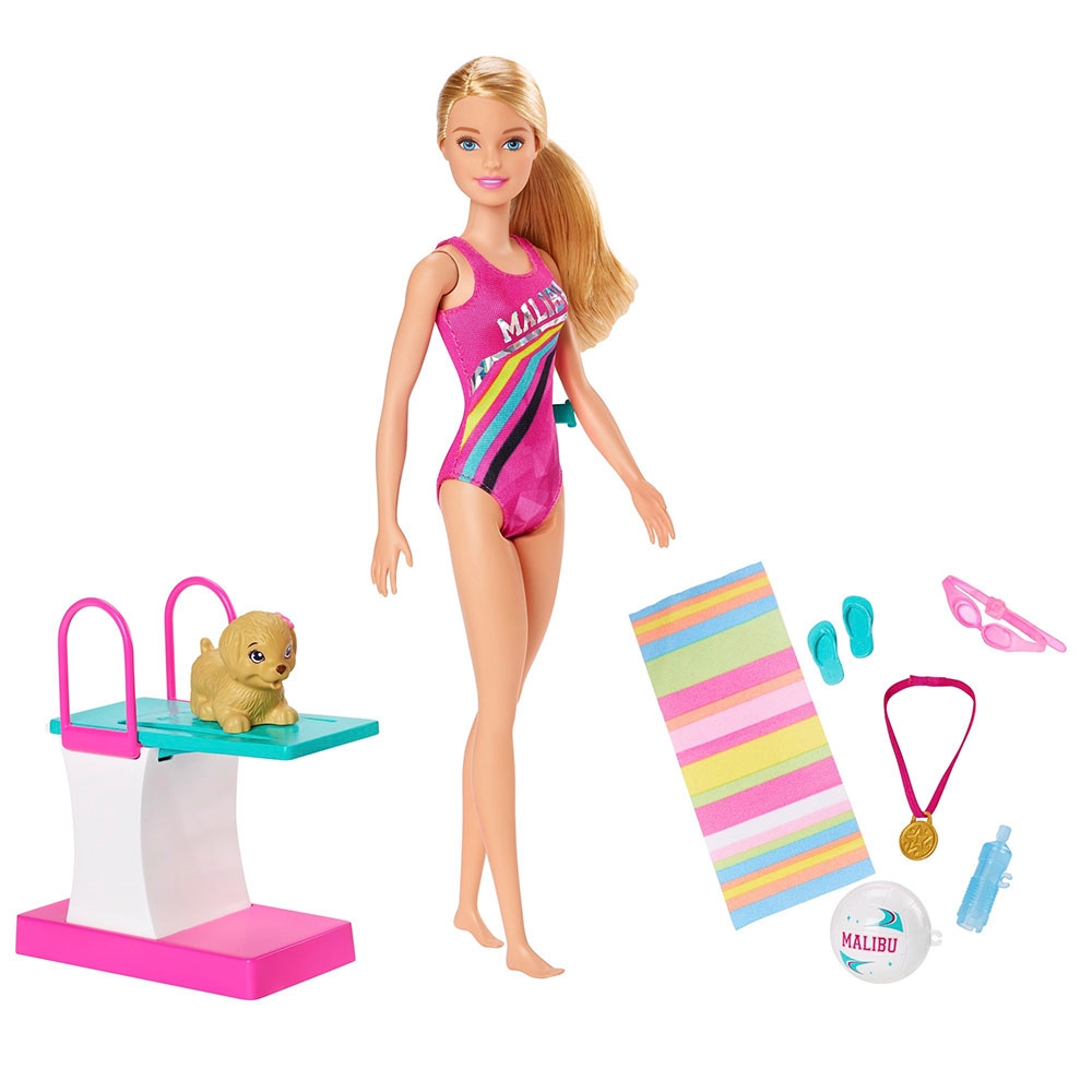 Yüzücü Barbie Oyun Seti