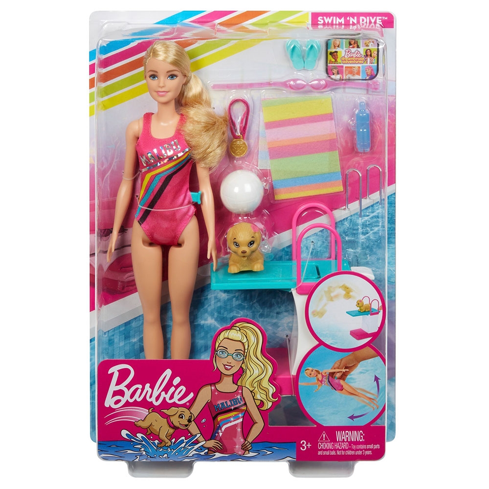 Yüzücü Barbie Oyun Seti