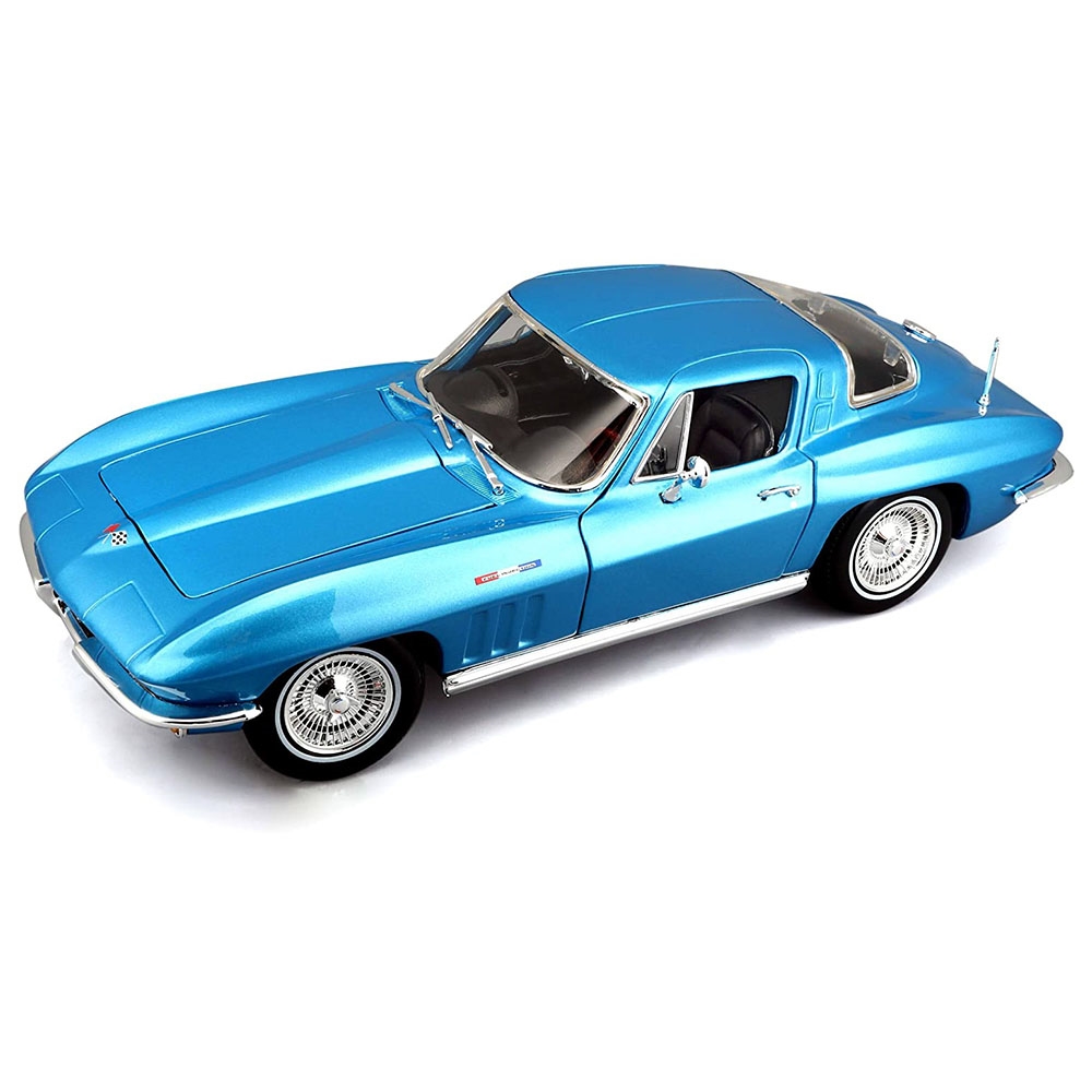 Maisto 1965 Chevrolet Corvette 1:18 Model Araba Mavi