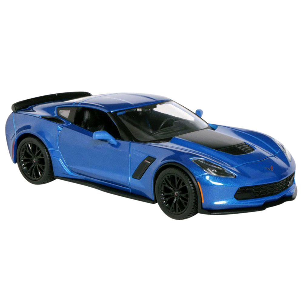 Maisto 1/24 2015 Model Corvette Z06 Mavi