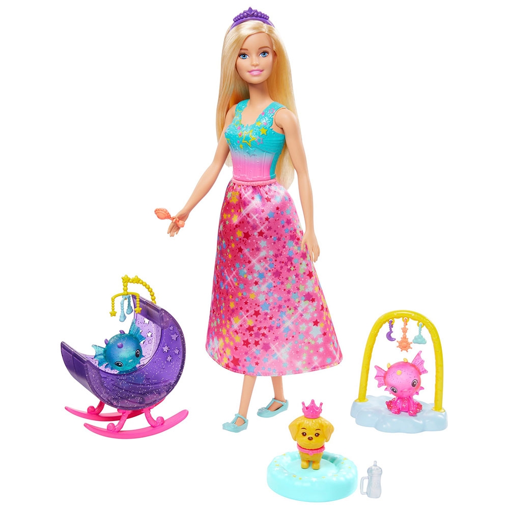 Barbie Dreamtopia Prenses Bebek ve Aksesuarları Uyku Temalı Oyun