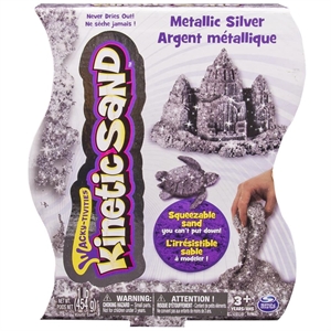 Kinetik Kum Metalik Gümüş Renk