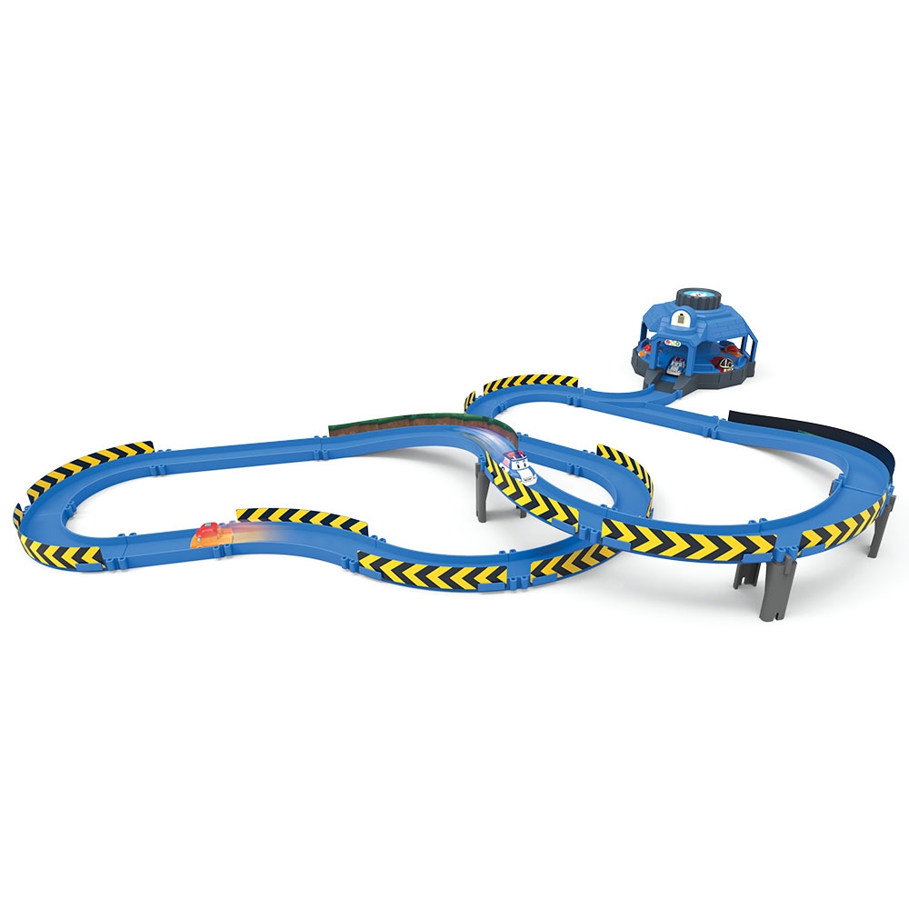 Robocar Poli Çoklu Fırlatıcılı Yol Seti