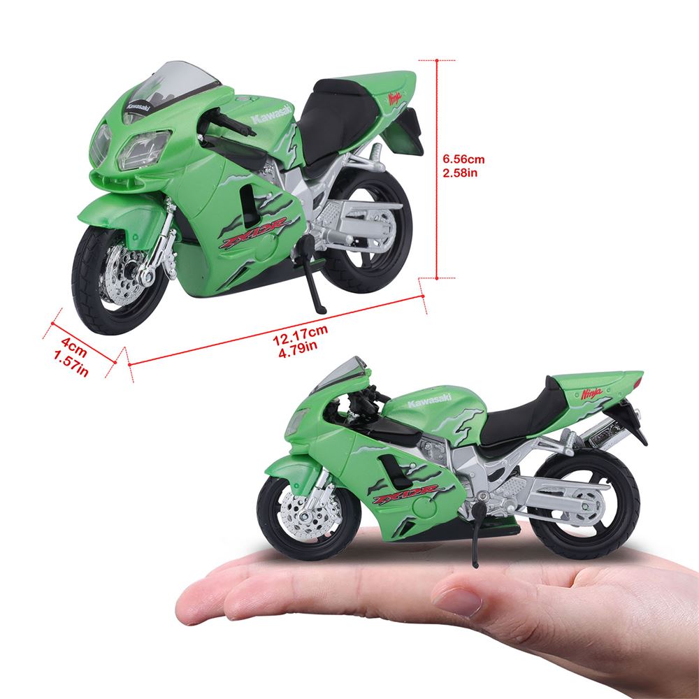 Model MotorlarMaistoMAY/31300-181:18 Kawasaki Ninja ZX-12R Model