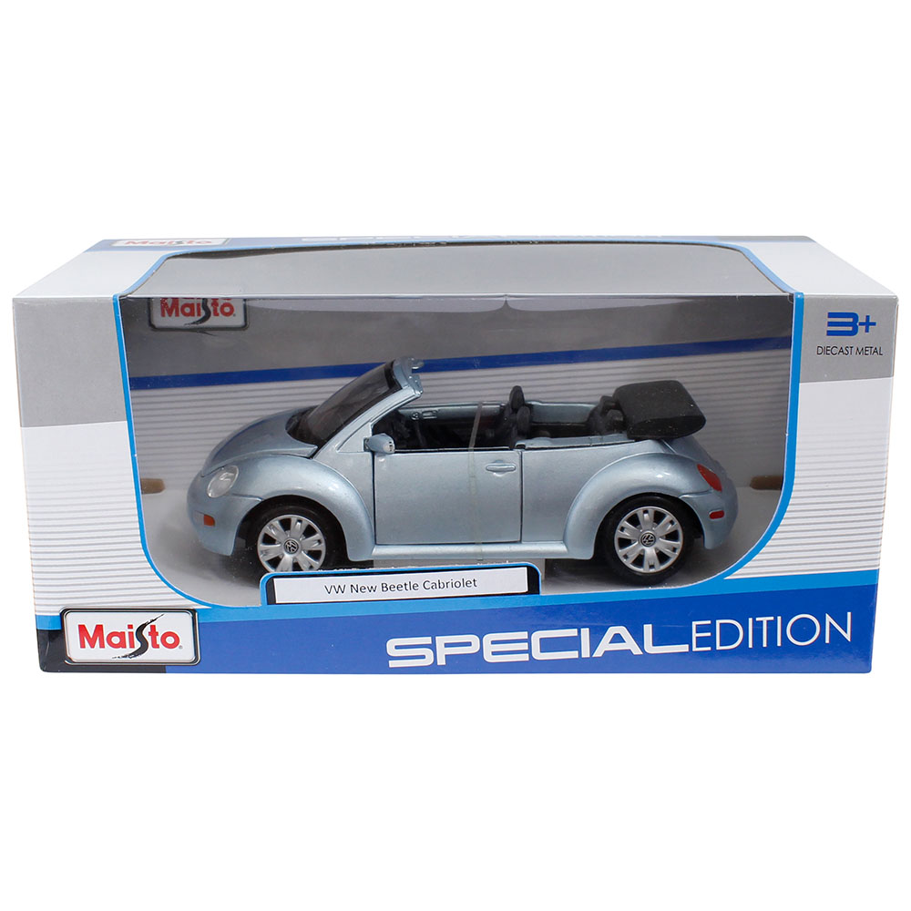 Maisto Volkswagen New Beetle Cabriolet 1:24 Model Araba Mavi