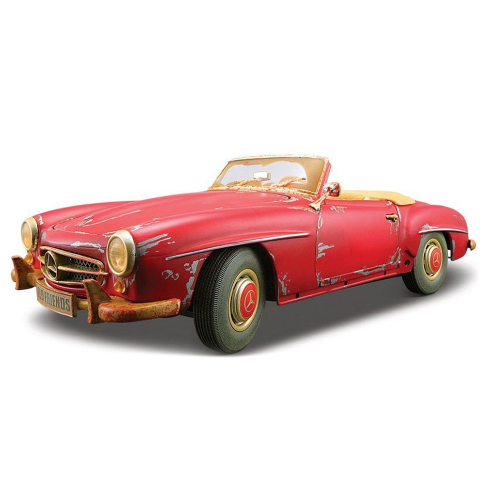 Maisto Mercedes 1955 190SL 1:18 Model Araba Old Friends Kırmızı