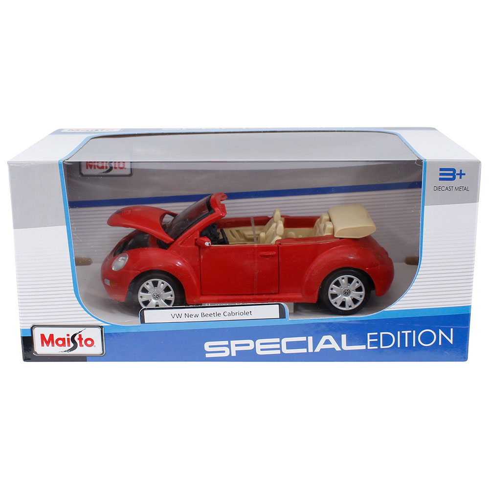 Maisto Volkswagen New Beetle Cabriolet 1:24 Model Araba Kırmızı